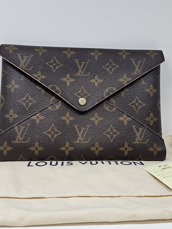 Louis Vuitton Handbags - Louis Vuitton Monogram Envelope Clutch - Brown/Gold